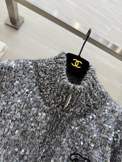 CHANEL 25S HERRINGBONE KNIT JACKET 270