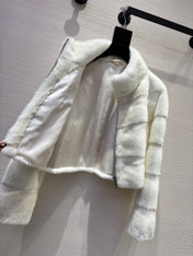 DIOR 25S SHORT VELVET MINK COAT 573