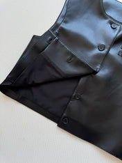 MIUMIU LEATHER VEST STYLE 726