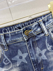 LV BLUE MONOGRAM DENIM JEAN 239499