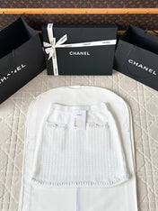 Chanel 25P Mini Skirt White Tweed 237298