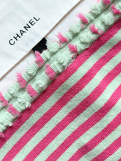 Chanel 25P Tube Top Pink Mix Green Cashmere 237316