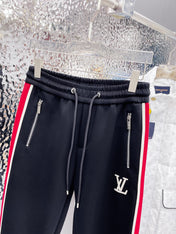 LV BLACK MIX RED TROUSERS 239503