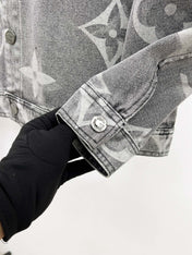 LV ASH GRAY MONOGRAM DENIM JACKET 239524