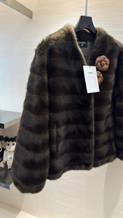 CHANEL 25S MINK FUR COAT 496