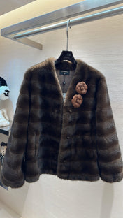 CHANEL 25S MINK FUR COAT 496