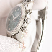 Rolex Daytona 41mm Silver Green Blue
