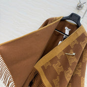 MAX MARA 25S FRINGED KNIT CAPE 165