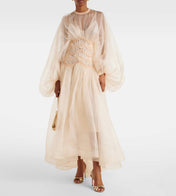 ZIMMERMANN LONG-SLEEVE PUFF-SLEEVE DRESS 270474