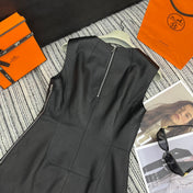HERMES 25S ROUND-NECK VEST DRESS 347