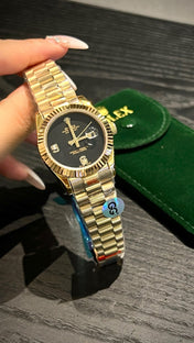 Rolex Datejust 31mm Gold Black