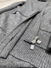 LP KNIT CARDIGAN & WIDE-LEG PANTS SET STYLE 39