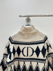 DIOR 25S PATTERNED TURTLENECK SWEATER 719