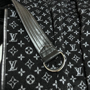LV MONOGRAM MAXI COLLAR COAT IN BLACK WOOL 288066