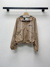 MIUMIU ZIP-UP HOODED JACKET 25S 268032