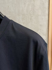 LV T-SHIRT IN BLACK PURE COTTON LOGO PRINT 238774