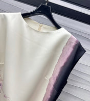 DIOR PRINTED DRESS WITH BELT 256706