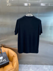 LV BLACK COTTON T-SHIRT COLORFUL LOGO 238905