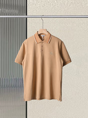 Burberry 25 Polo T- Shirt Caramel Cotton 232684