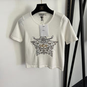 DIOR 26S SHORT-SLEEVE KNIT T-SHIRT 1037
