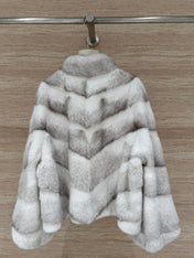 DIOR 25S STAND-COLLAR MINK FUR JACKET 778