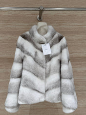 DIOR 25S STAND-COLLAR MINK FUR JACKET 778