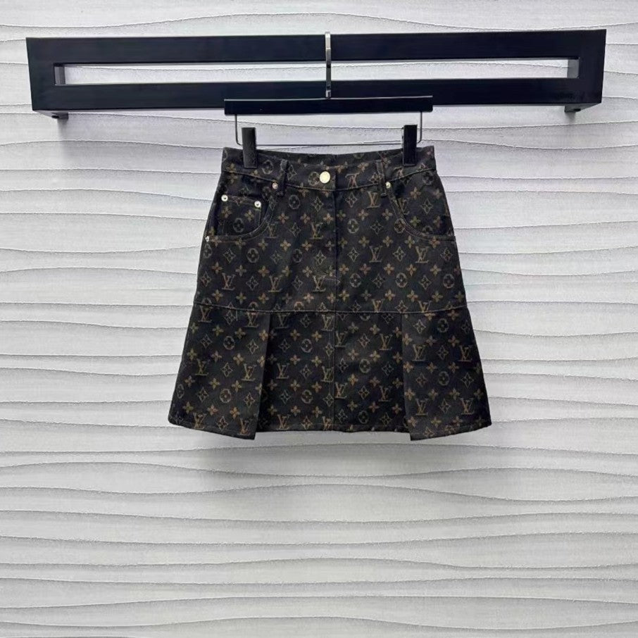 LV Monogram Denim Set