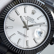 DATEJUST 41MM CUSTOM BLACK PVD WHITE DIAL