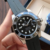 SUBMARINER DATE 40 CERAMIC BEZEL RUBBER STRAP