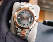 DATEJUST 41MM SMOOTH BEZEL WIMBLEDON DIAL