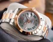 DATEJUST 41MM SMOOTH BEZEL WIMBLEDON DIAL