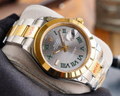 DATEJUST 41MM SMOOTH BEZEL WIMBLEDON DIAL