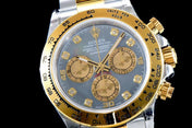 DAYTONA GOLD STEEL CUSTOM MOP DIAL DIAMOND NUMERALS
