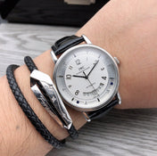 DAVINCI AUTOMATIC STAINLESS STEEL LEATHER